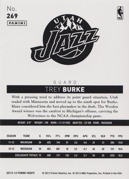 2013-14 Hoops - Gold #269 Trey Burke Back