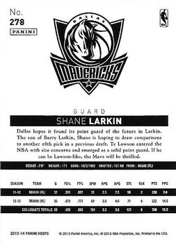 2013-14 Hoops - Gold #278 Shane Larkin Back