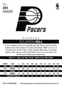 2013-14 Hoops - Gold #283 Solomon Hill Back