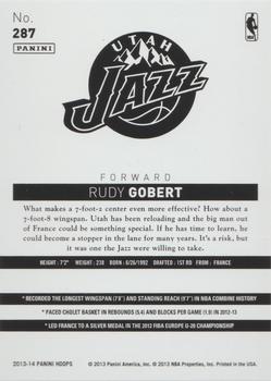 2013-14 Hoops - Gold #287 Rudy Gobert Back