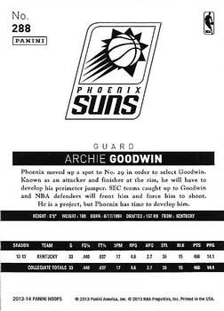 2013-14 Hoops - Gold #288 Archie Goodwin Back