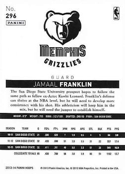 2013-14 Hoops - Gold #296 Jamaal Franklin Back