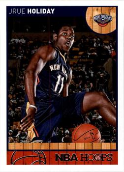 2013-14 Hoops - Red Back #3 Jrue Holiday Front