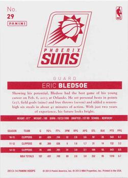 2013-14 Hoops - Red Back #29 Eric Bledsoe Back