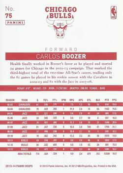 2013-14 Hoops - Red Back #75 Carlos Boozer Back