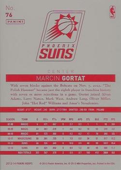 2013-14 Hoops - Red Back #76 Marcin Gortat Back