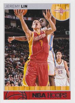 2013-14 Hoops - Red Back #89 Jeremy Lin Front