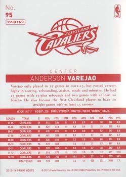 2013-14 Hoops - Red Back #95 Anderson Varejao Back