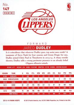 2013-14 Hoops - Red Back #147 Jared Dudley Back
