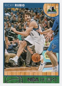 2013-14 Hoops - Red Back #152 Ricky Rubio Front