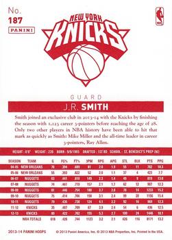 2013-14 Hoops - Red Back #187 J.R. Smith Back