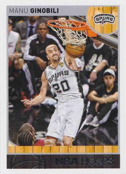 2013-14 Hoops - Red Back #195 Manu Ginobili Front