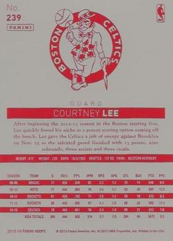 2013-14 Hoops - Red Back #239 Courtney Lee Back