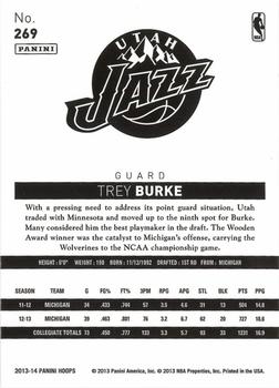 2013-14 Hoops - Artist's Proof #269 Trey Burke Back