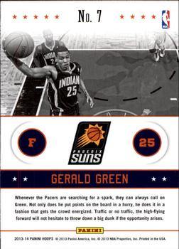 2013-14 Hoops - Above the Rim #7 Gerald Green Back