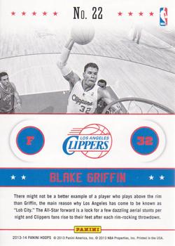 2013-14 Hoops - Above the Rim #22 Blake Griffin Back