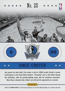 2013-14 Hoops - Above the Rim #25 Vince Carter Back
