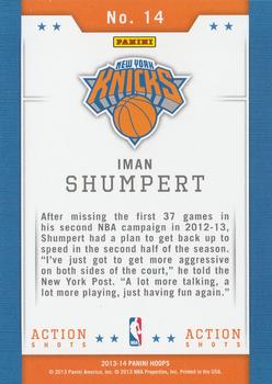 2013-14 Hoops - Action Shots #14 Iman Shumpert Back