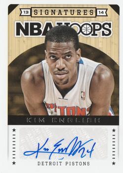 2013-14 Hoops - Signatures #6 Kim English Front
