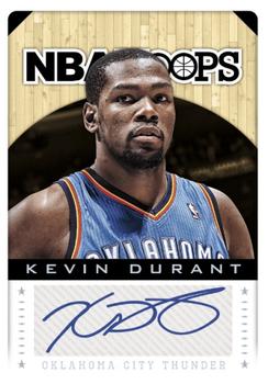 2013-14 Hoops - Signatures #111 Kevin Durant Front