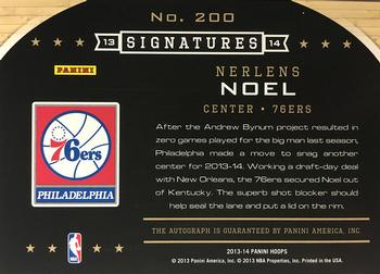 2013-14 Hoops - Signatures #200 Nerlens Noel Back