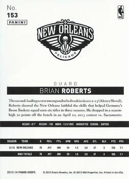 2013-14 Hoops - Blue #153 Brian Roberts Back