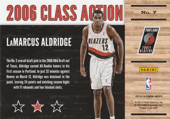 2013-14 Hoops - Class Action #7 LaMarcus Aldridge Back