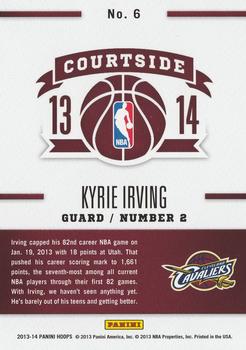 2013-14 Hoops - Courtside #6 Kyrie Irving Back