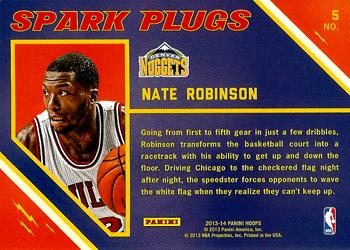 2013-14 Hoops - Spark Plugs #5 Nate Robinson Back