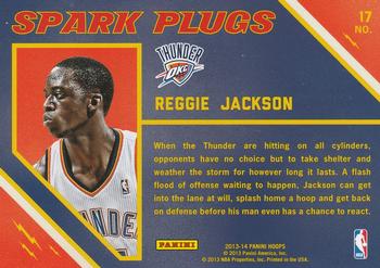2013-14 Hoops - Spark Plugs #17 Reggie Jackson Back