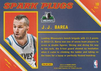 2013-14 Hoops - Spark Plugs #18 J.J. Barea Back