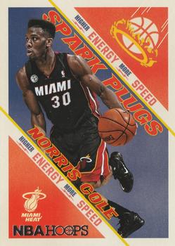 2013-14 Hoops - Spark Plugs #19 Norris Cole Front