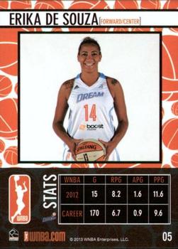 2013 Rittenhouse WNBA #5 Erika de Souza Back