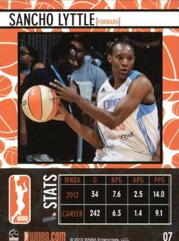 2013 Rittenhouse WNBA #7 Sancho Lyttle Back