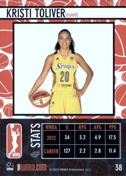 2013 Rittenhouse WNBA #38 Kristi Toliver Back