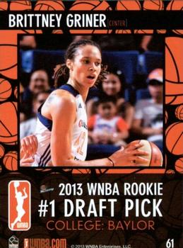2013 Rittenhouse WNBA #61 Brittney Griner Back