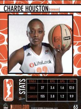 2013 Rittenhouse WNBA #63 Charde Houston Back