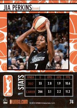 2013 Rittenhouse WNBA #74 Jia Perkins Back