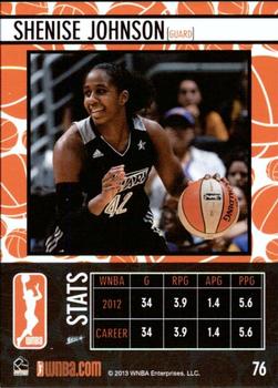 2013 Rittenhouse WNBA #76 Shenise Johnson Back