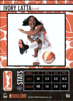 2013 Rittenhouse WNBA #94 Ivory Latta Back