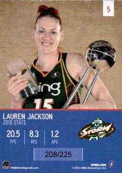 2011 Rittenhouse WNBA #5 Lauren Jackson Back