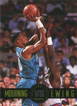 1993-94 SkyBox Premium - Promos #NNO Alonzo Mourning / Patrick Ewing Front