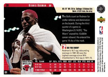 1997-98 Collector's Choice Chicago Bulls #CB1 Dennis Rodman Back