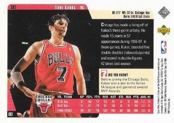1997-98 Collector's Choice Chicago Bulls #CB2 Toni Kukoc Back