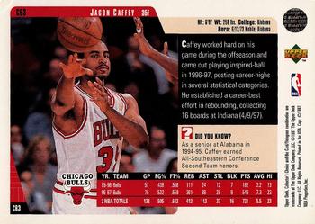 1997-98 Collector's Choice Chicago Bulls #CB3 Jason Caffey Back