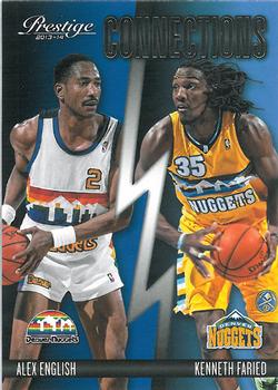 2013-14 Panini Prestige - Connections #15 Alex English / Kenneth Faried Front