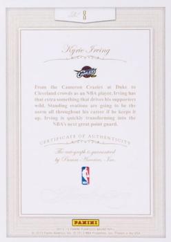 2012-13 Panini Flawless - Inscriptions #8 Kyrie Irving Back