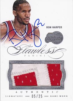 2012-13 Panini Flawless - Patches Autographs #27 Ron Harper Front