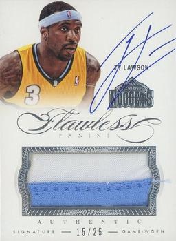 2012-13 Panini Flawless - Patches Autographs #35 Ty Lawson Front