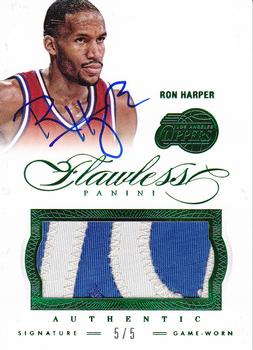 2012-13 Panini Flawless - Patches Autographs Emerald #27 Ron Harper Front